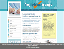 Tablet Screenshot of najlektoriranje.si